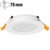 Φωτιστικό LED Στρογγυλό Χωνευτό 5W 230V 500lm IP54 CCT 3000/4000/6500K